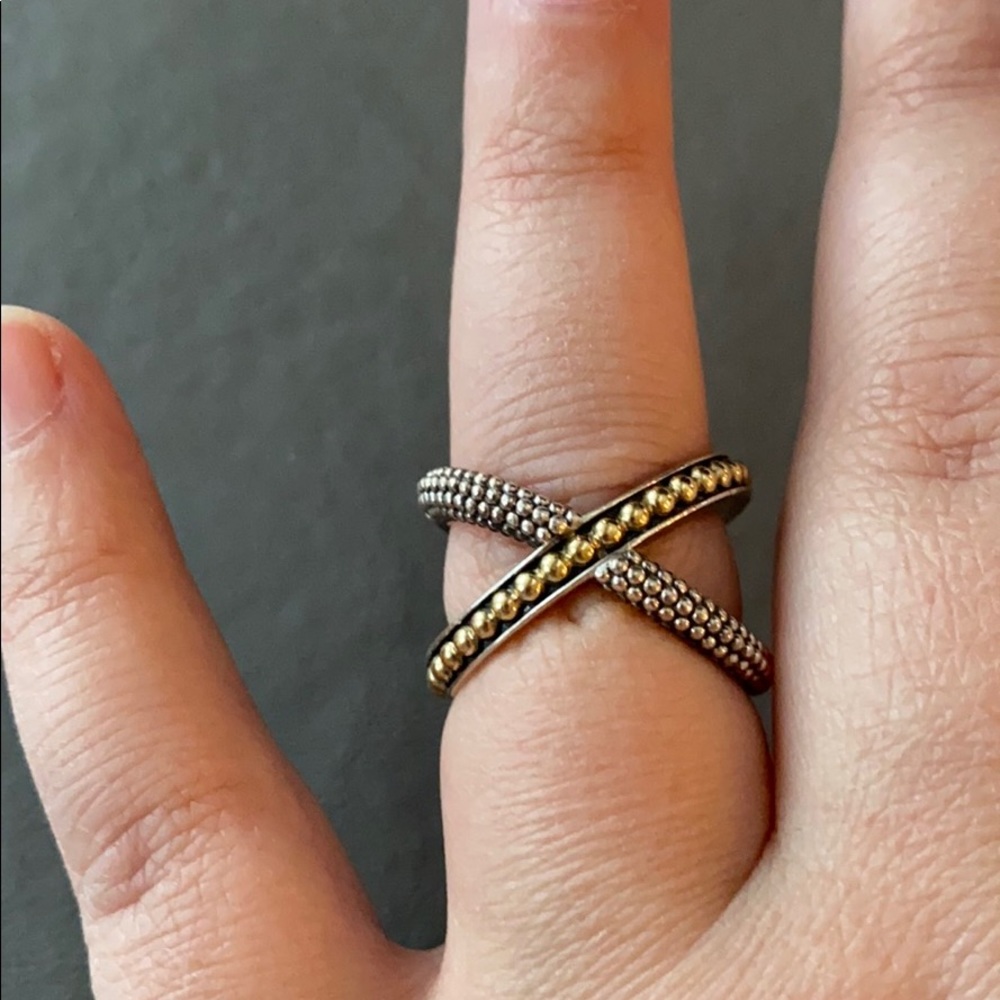 Lagos “Enzo” Caviar Crossover Ring